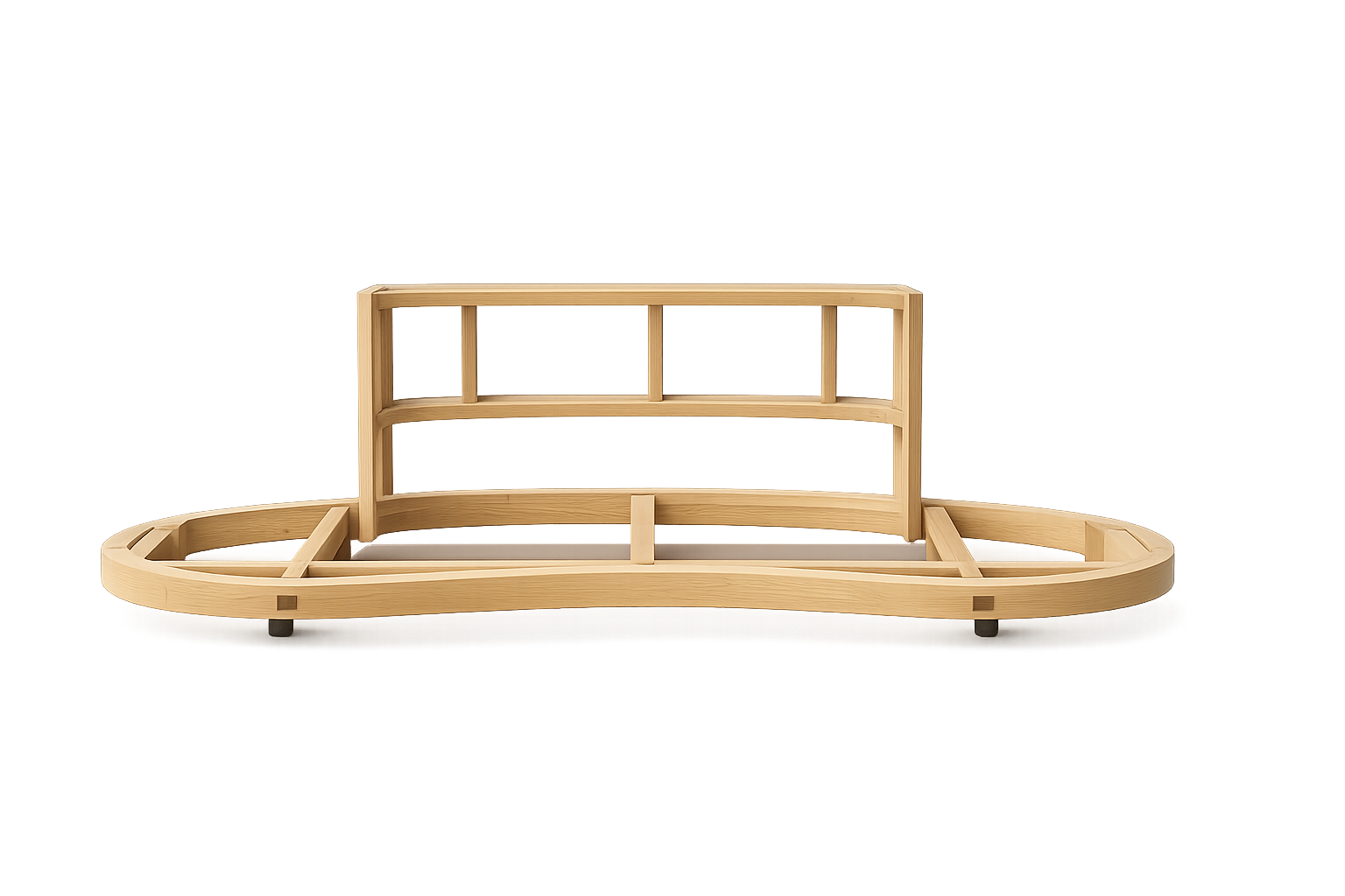 Weave & Wood sofa — solid wood frame